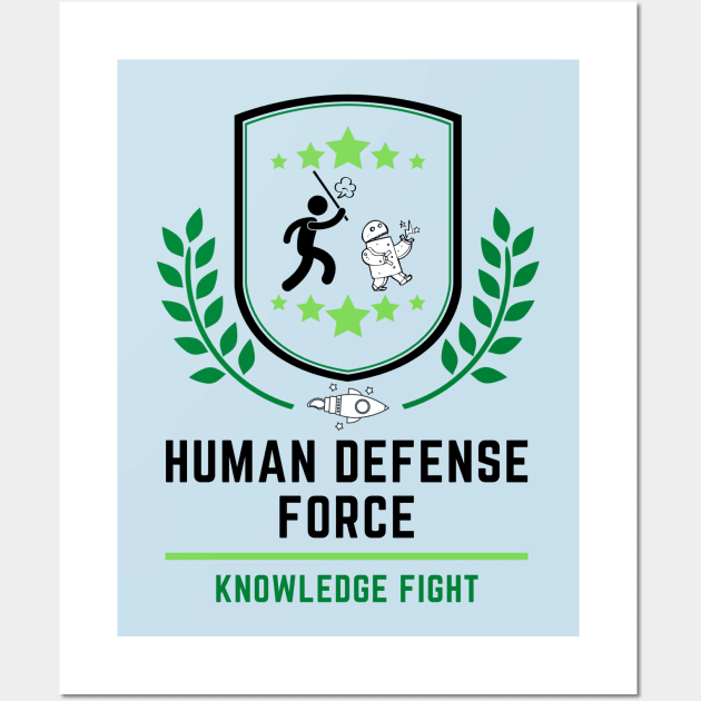 Human Defense Force 2 Wall Art by Knowledge Fight